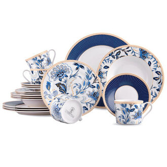 Hava Piece Porcelain China Dinnerware Set - Service for 4
