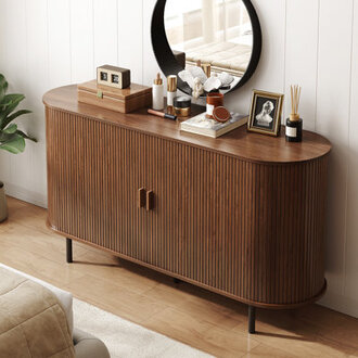 55 Sideboard Storage Cabinet With Doors And Shelves - Credenza Storage Cabinet For Office Bedroom Storage Cabinet Hallway Storage Cabinet Console Storage Cabinet