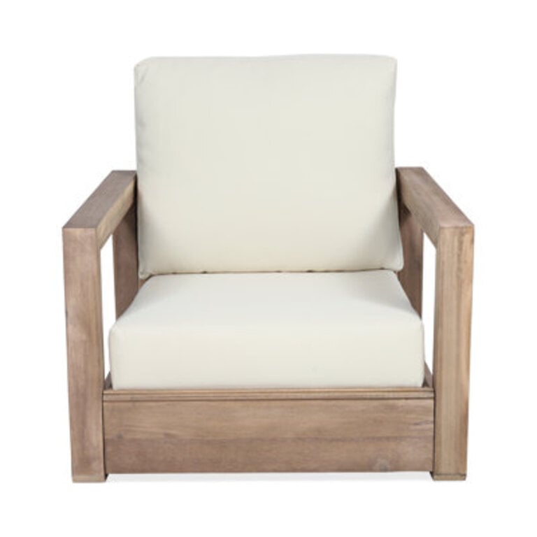 Donnie Acacia Wood Patio Chair with Cushions