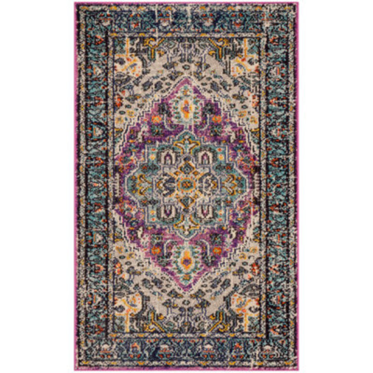 Donnalee Oriental VioletLight Blue Area Rug