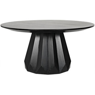 Brosche Mahogany Round Solid Wood Dining Table