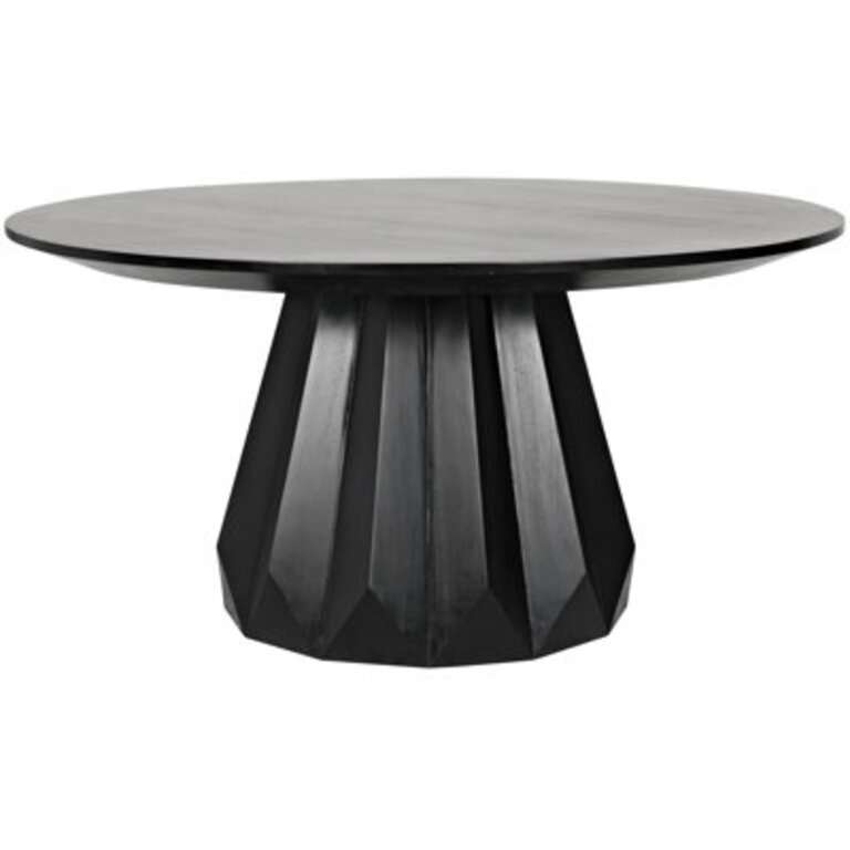 Brosche Mahogany Round Solid Wood Dining Table