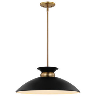 Giles 1-Light Dimmable Metal Dome Pendant with Adjustable Height