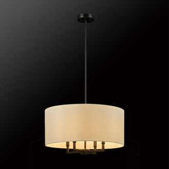 4 - Light Dimmable Drum Chandelier