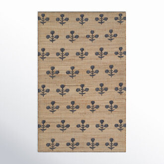 Erin Gates by Momeni Orchard Bloom Blue Hand Woven Wool and Jute Area Rug