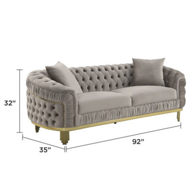 Valorie 92 Velvet Sofa