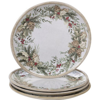 Certified International Holly And Ivy Set4 Dinner 11