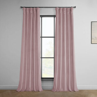 Matra Plush Velvet Polyester Curtains for Bedroom - Room Darkening Curtains for Living Room Window Single Panel