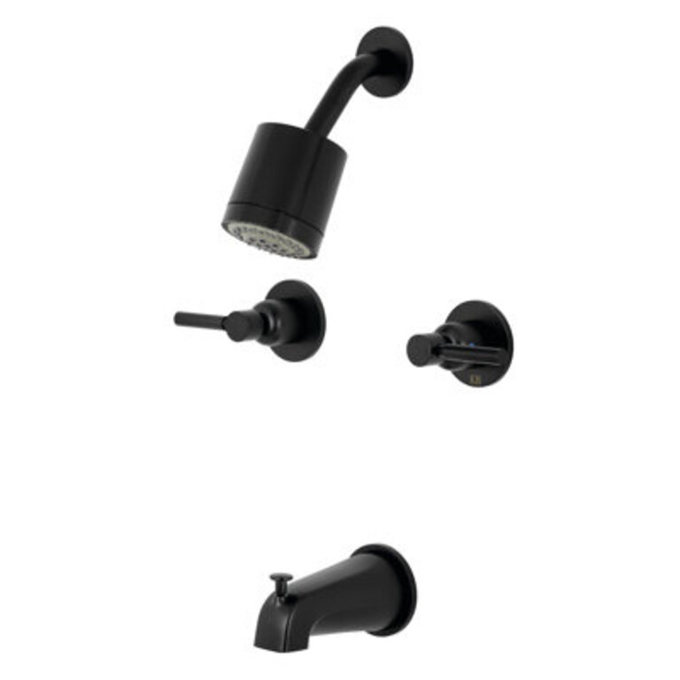 Concord 2-Handle Tub and Shower Faucet with Rough-in Valve Trim and Diverter