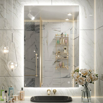 Adorna Dimmable Backlit LED Vanity Mirror with Anti-Fog