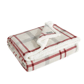 Eddie Bauer Printed Plush FleeceSherpa Throw Blankets