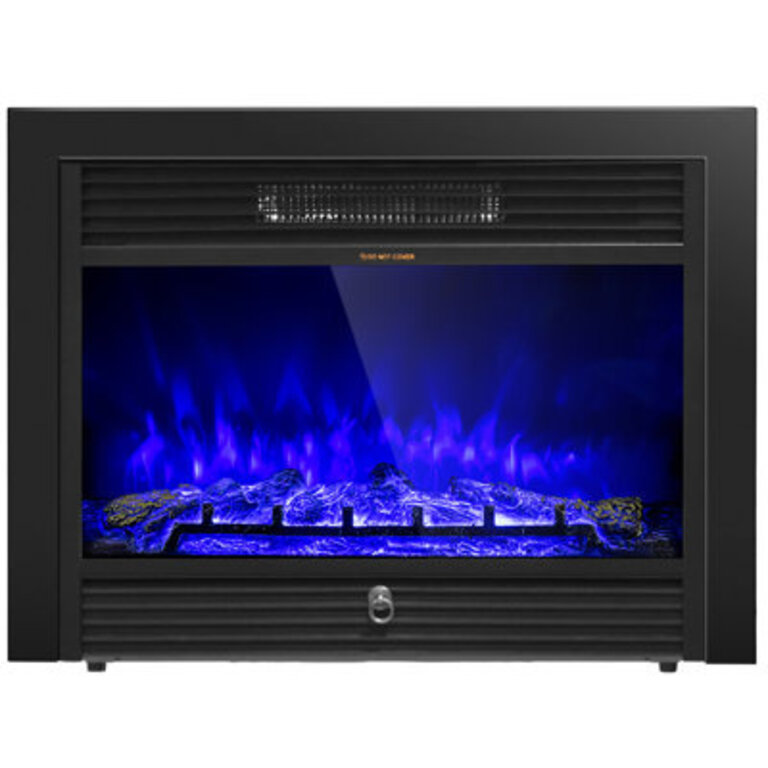 285 W Black Electric Fireplace Insert
