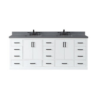 Troutdale 84 Double Bathroom Vanity Set