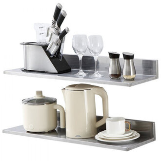 L-Shaped Metal Floating Shelf