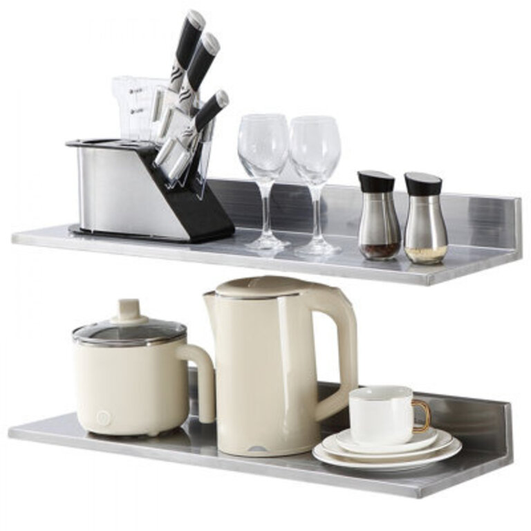 L-Shaped Metal Floating Shelf