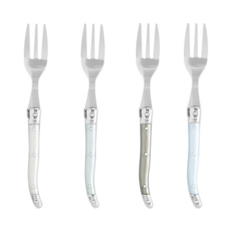 French Home Laguiole Cake Forks Set Of 4 - Mother Of Pearl