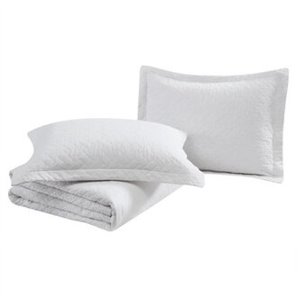 Tommy Bahama Raffia Solid Cotton Reversible Quilt Set
