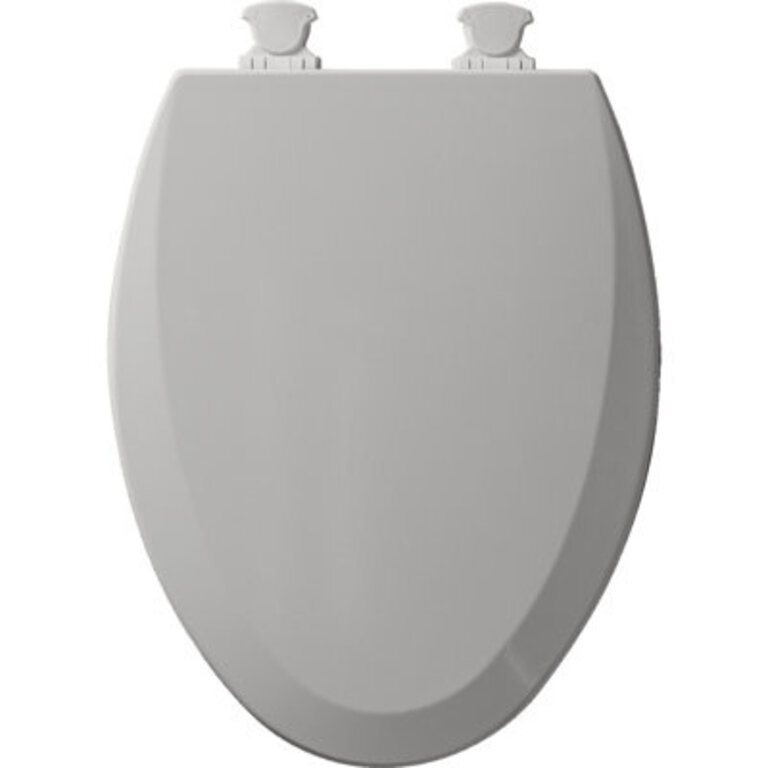Elongated Toilet Seat Wood White Easy to Install 1500EC1500EC 000