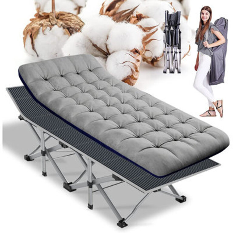 Folding Cot Oxford Strong Heavy Duty Camping Fold Bed Outdoor Portable Military Sleeping Hiking