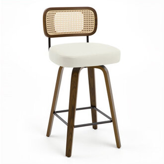 Lucania Swivel Upholstered Counter  Bar Stool