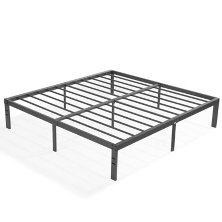 Blinni 16'' Steel Platform Bed Frame Mattress Foundation No Box Spring Needed