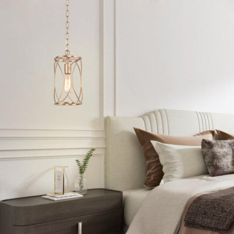 1 - Light Mini Cylinder Drum Kitchen Island Pendant Light