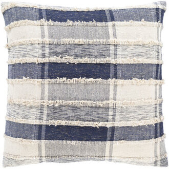 Ahnah Plaid Cotton Blend Reversible Throw Pillow