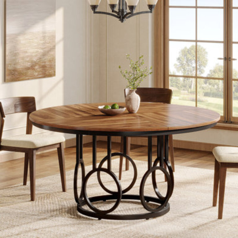 Round Dining Table for 4-6 People