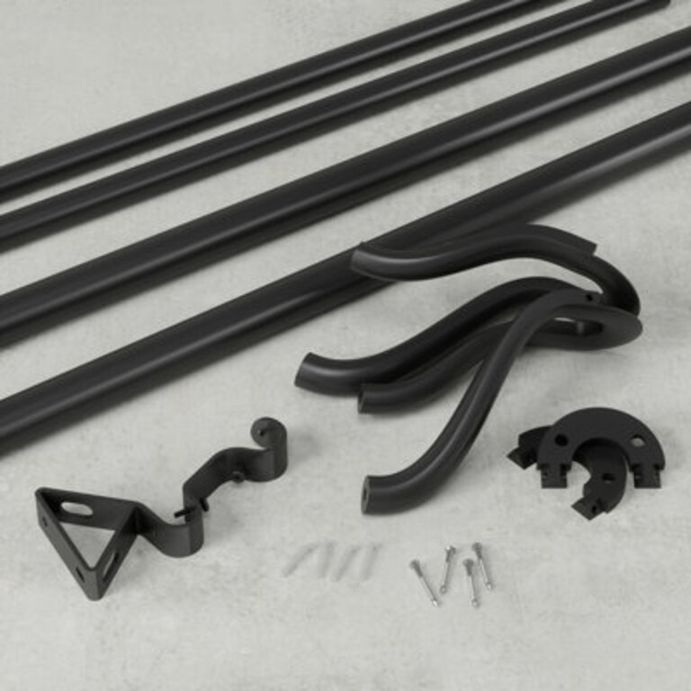 Metal Adjustable 42" to 120" 0.75" Double Curtain Rod