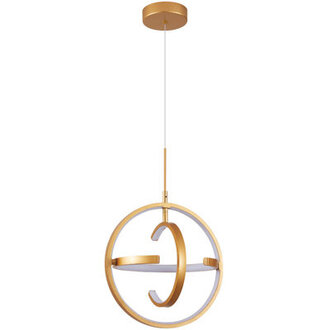 Modern LED Chandelier Pendant Light Adjustable Height  Dimmable 3 Ring 22W 4000K Chandeliers