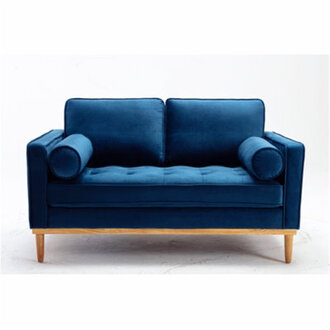 57 Reception Loveseat Accent Sofa with Pillows
