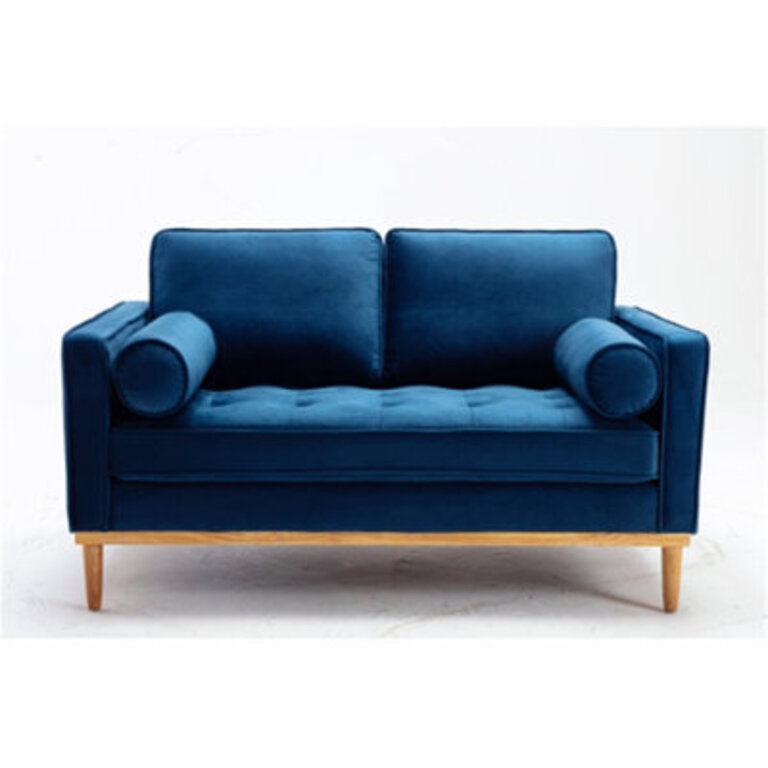 57 Reception Loveseat Accent Sofa with Pillows