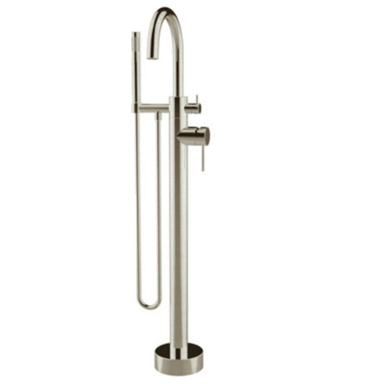 Double Handle Floor Mount Freestanding Tub Filler