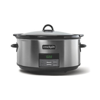 8-quart Slow Cooker Programmable Black Stainless Collection