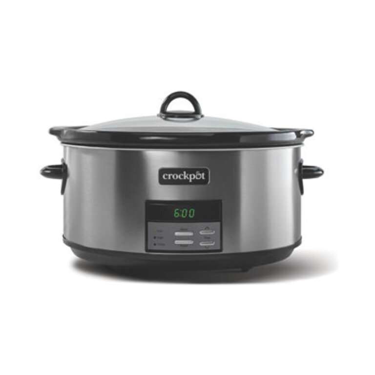 8-quart Slow Cooker Programmable Black Stainless Collection