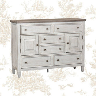 Haylee 60'' W 2 Door 6 Drawer Dresser