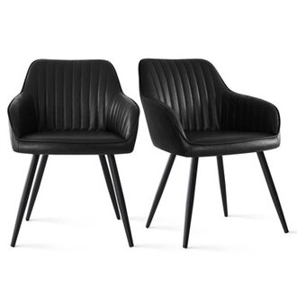 2 Pieces Bhagirath Dining Chairs With Arm