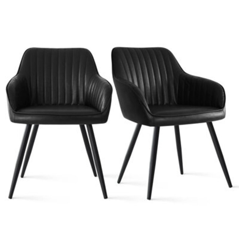 2 Pieces Bhagirath Dining Chairs With Arm