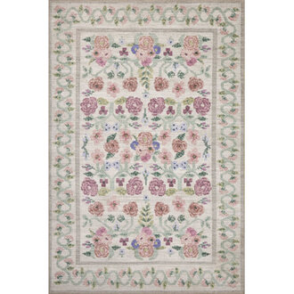 Rifle Paper Co x Loloi Rosa Ivory Area Rug