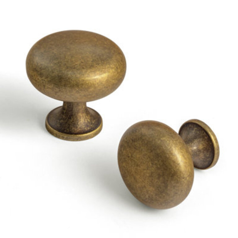 Goo-Ki 1 332 118 American Mushroom KnobAntique Brass