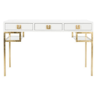 Helmsworth Metal Base Writing Desk