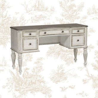 Colchester 54 Vanity Desk w 5 Drawers