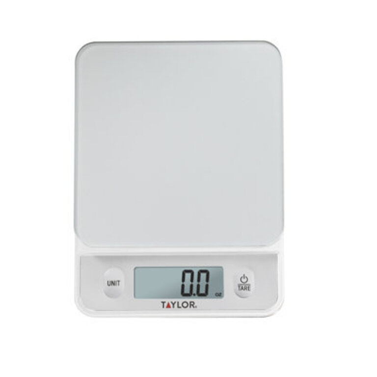Taylor Glass Top Food Scale With Touch Control Buttons 11 Lb Capacity