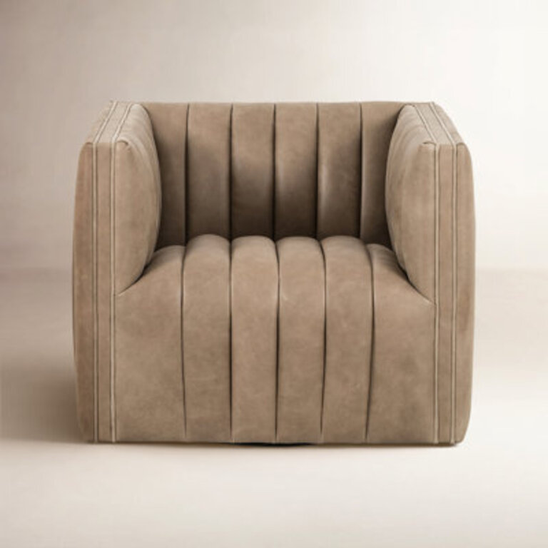Brandt Upholstered Swivel Club Chair