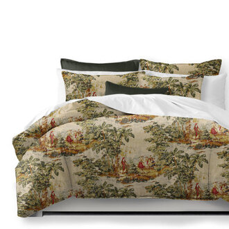 French Countryside RedNatural Linen Duvet Cover Set
