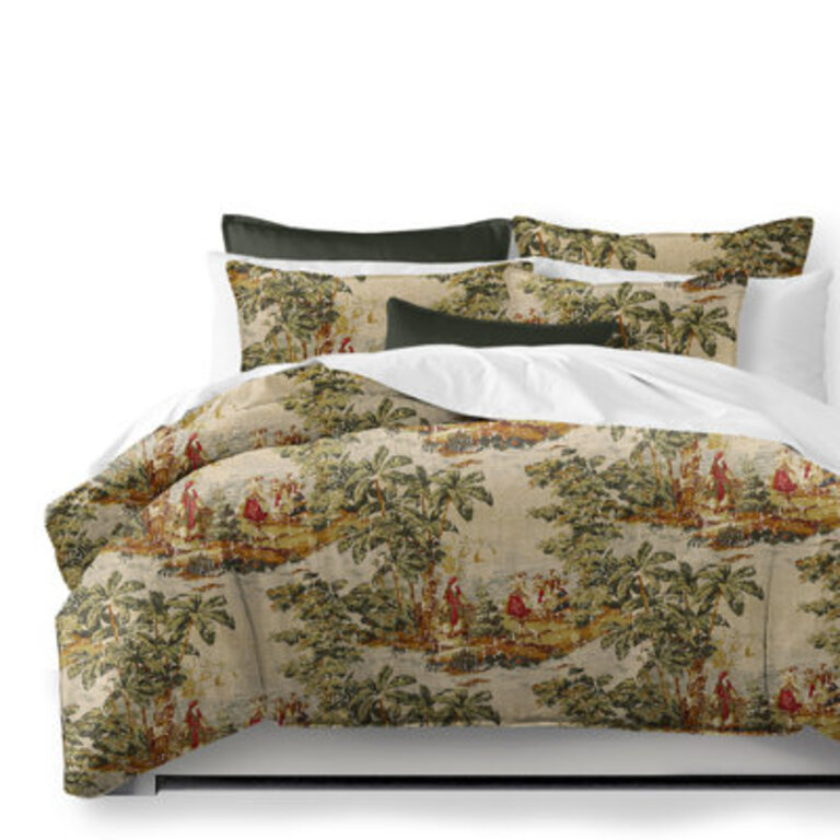 French Countryside RedNatural Linen Duvet Cover Set