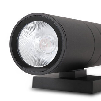 12 Outdoor Wall Lights Integrated LED Cylinder Up Down 12W 2700K Modern Aluminum Light Waterproof Exterior Light Wall Sconce for Porch Patio Door