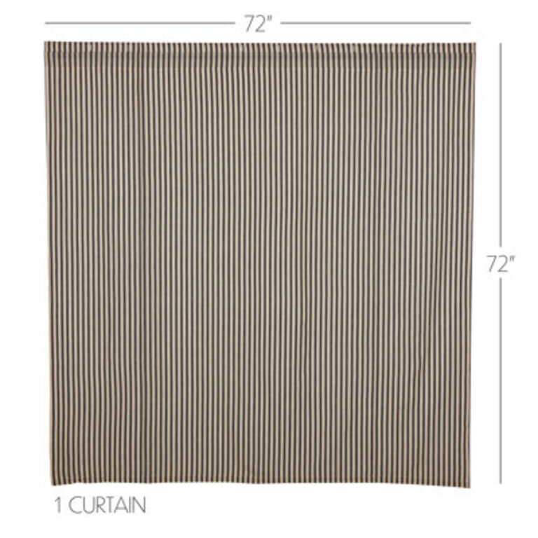 Ashmont 100 Cotton Striped Single Shower Curtain