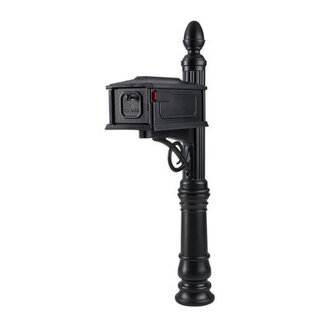 Stratford Plastic Mailbox and Post Combo Kit