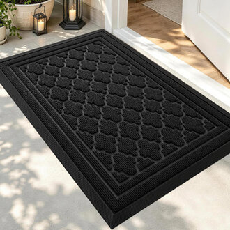 Ingelbert Personalizable Non-Slip No Holiday Doormat